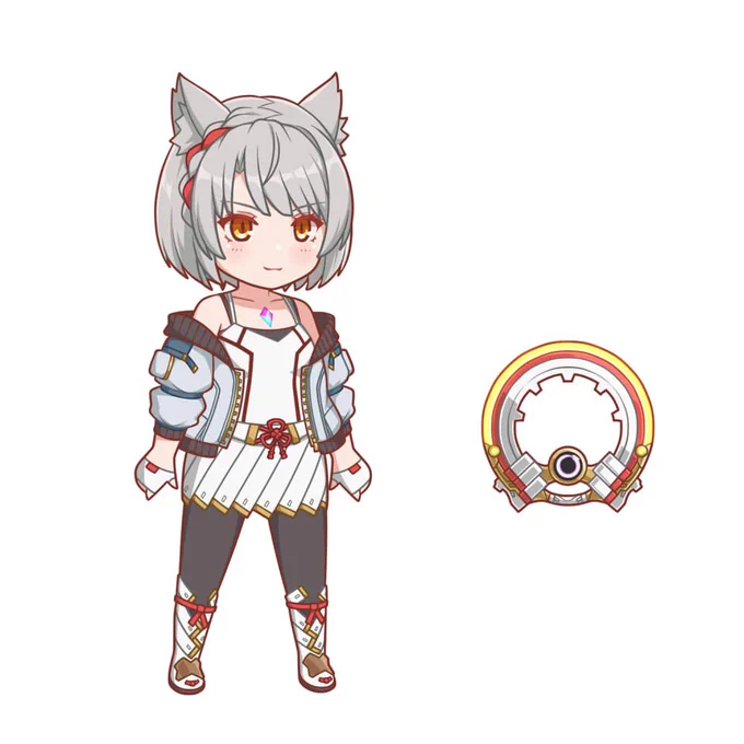 疾風士ミオちゃん(ΦωΦ)完成ver#ゼノブレイド3 #ミオ #デフォルメ 