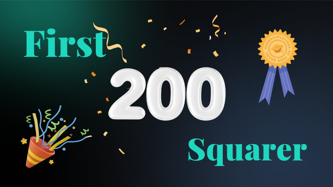 ZeroSquarexyz's tweet photo. ❤️It's nice to see that we've hit 200 followers on X.
It could be a joke to many people outside. But for us, we are simply grateful to all of you, #Squarer 0⃣⏹️
We plan to launch more new campaigns soon. So stay tuned with us and don't miss what's to come 👀
Thank you all🙏 https://t.co/lravAReLcf