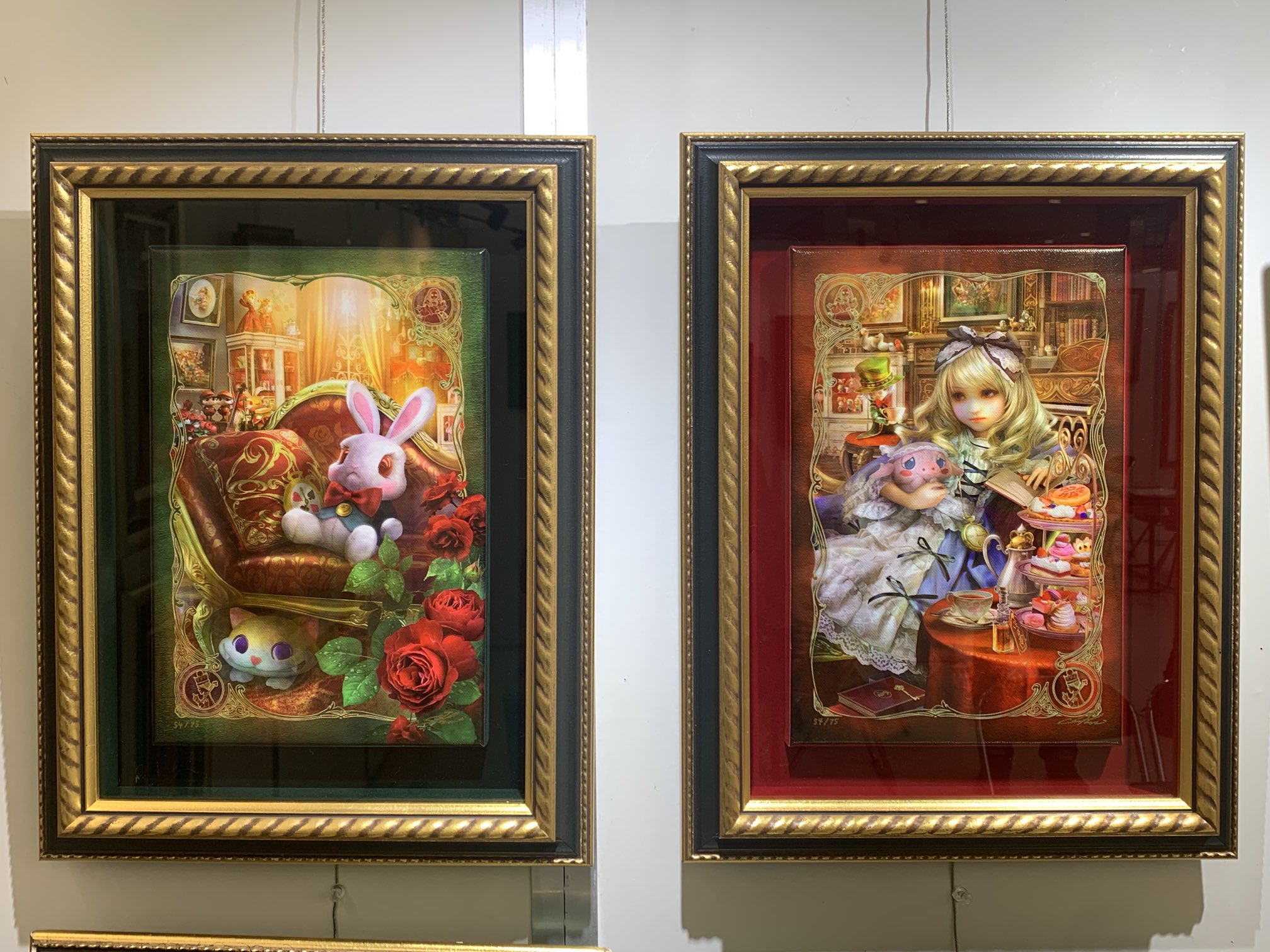 鈴木竹柏、【燦】、希少な大判額装用画集より、美品、日本人画家