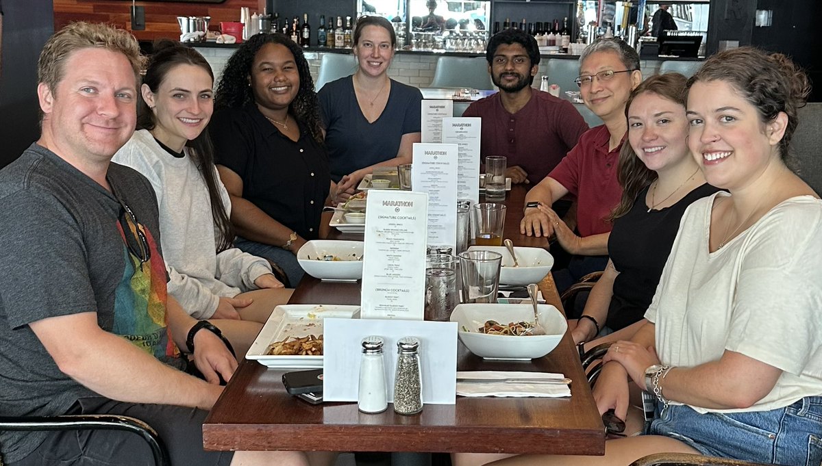 BranchingLab's tweet image. Finally, a beautiful summer day to enjoy the long overdue lab lunch and celebrate the achievements of many at the table. Look forward to another one soon.