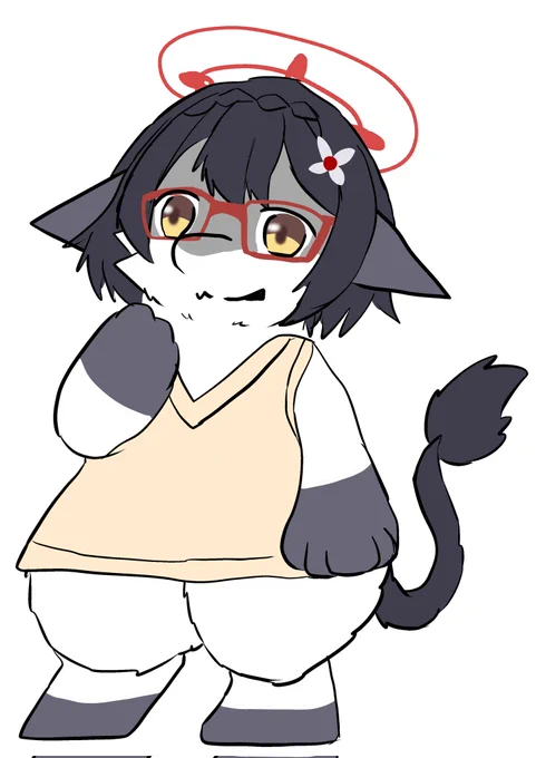 ブルアカ 擬獣化 奥空アヤネこういうデザインでいきます(予定) 