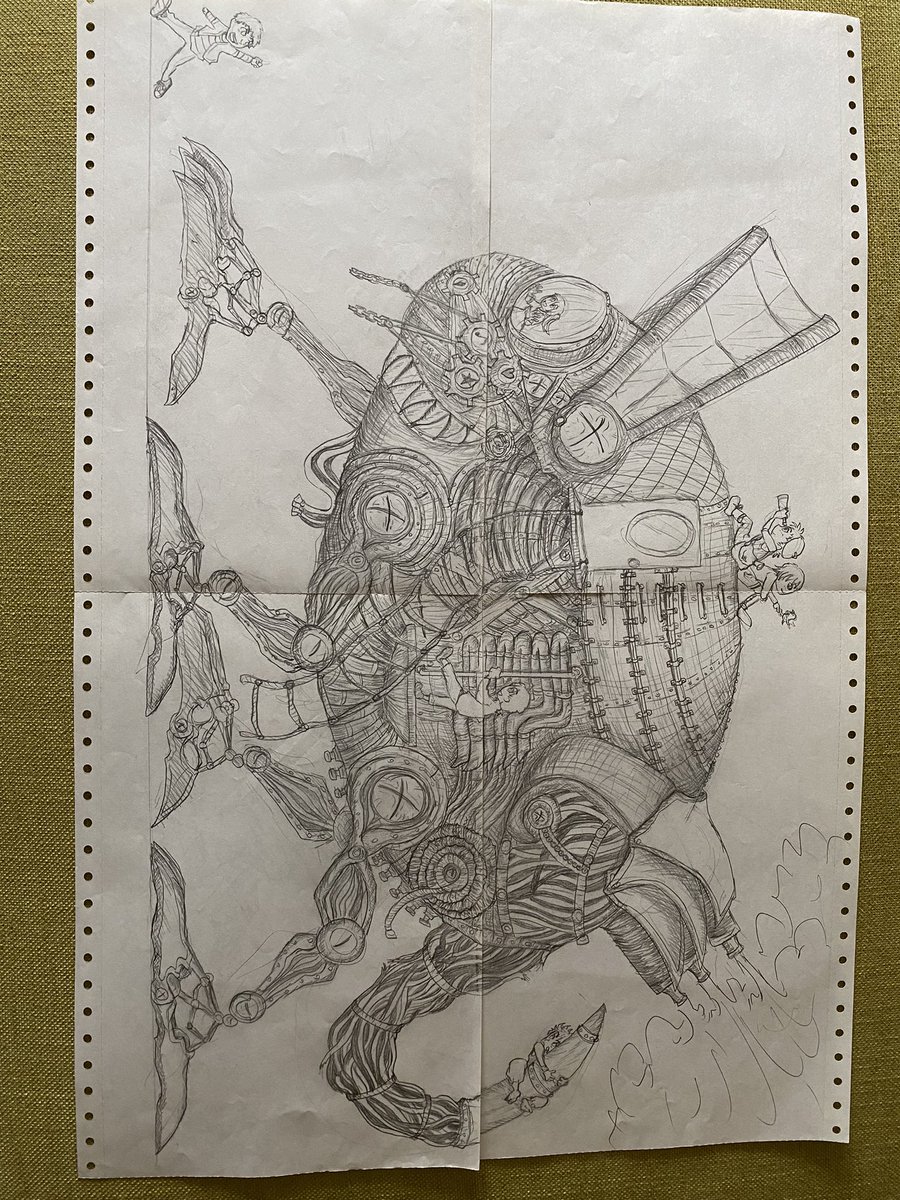 いつ描いたか忘れたけど、頑張ったよな〜という思い出だけはある絵発掘した 
