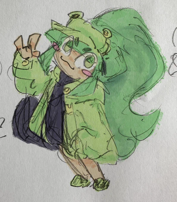 Doodled this look while I was at work because I love it  