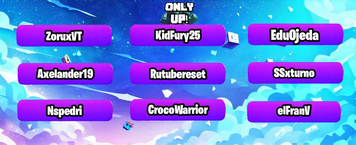 OnlyUpMinecraft's tweet image. ☁️ONLY UP en MINECRAFT🛸

LOS NUEVOS AVENTUREROS!!!

!!!SABADO 19 DE AGOSTO !!! 
📩 - DM Abiertos!!!
¡¡Aún hay Cupos Libres!!
FAV❤️ y RT🔁