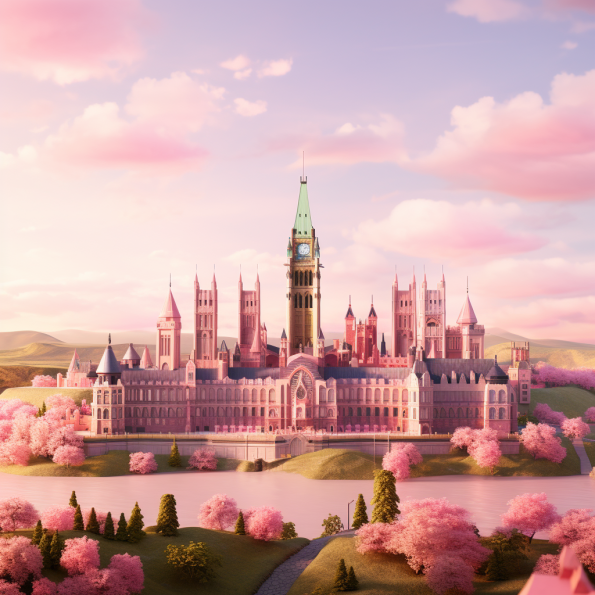 Parliament Hill if it was in the Barbie movie