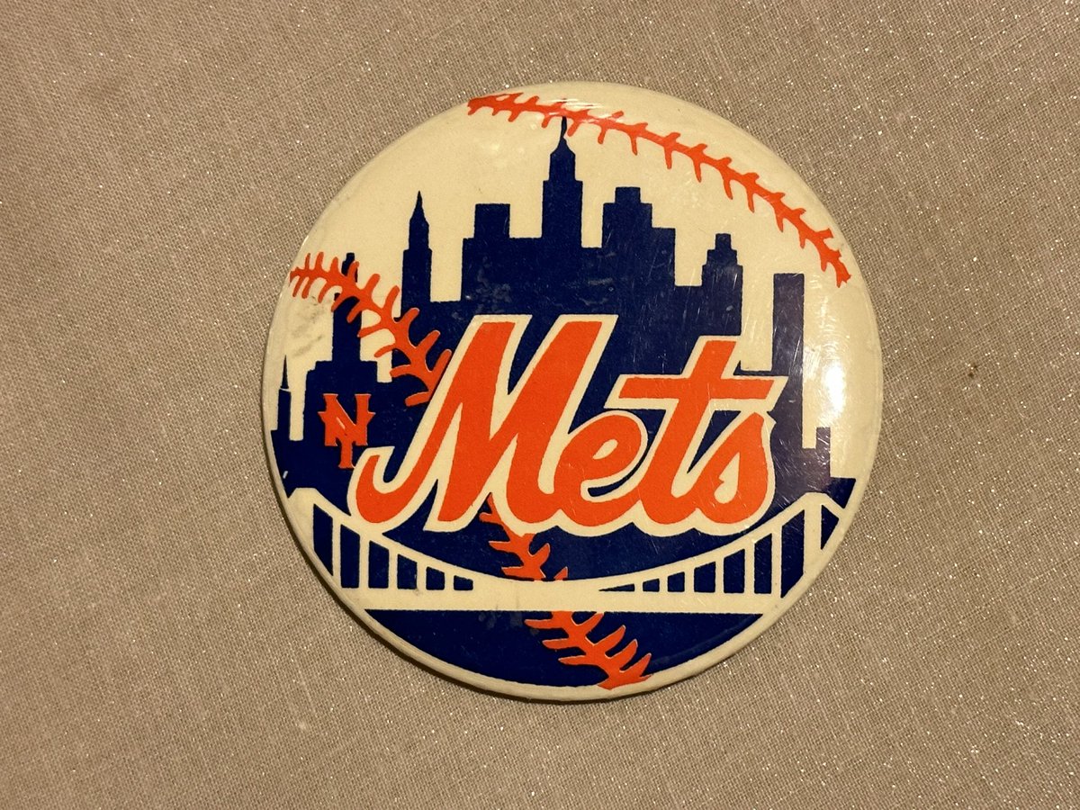 JohnCerilli's tweet photo. Found a box of buttons/pins I collected in the 70s & 80s. Speaks volumes to how deeply ingrained the @Mets are in my psyche. Yes, an exorcism was probably in order decades ago. Also, #NowTheFunStarts was the 1983 slogan (they finished 68-94…FUN!) #LeeMazzilli #LGM #LFGM ⚾️ 💙 🧡 https://t.co/Ib9XidbL2B