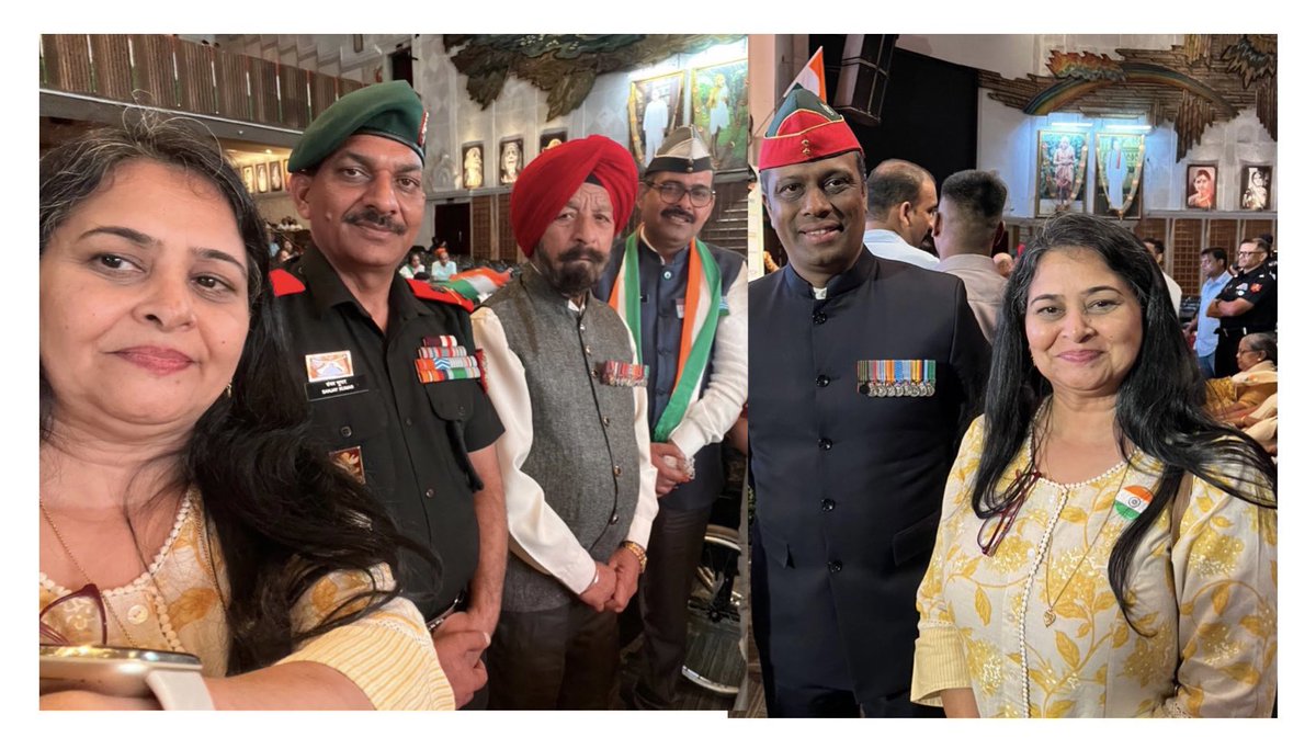 Subedar Major Yogender Singh Yadav (Retd) Subedar Major Sanjay Kumar & Colonel Vembu Shankar(Retd). 🇮🇳🙏🏻