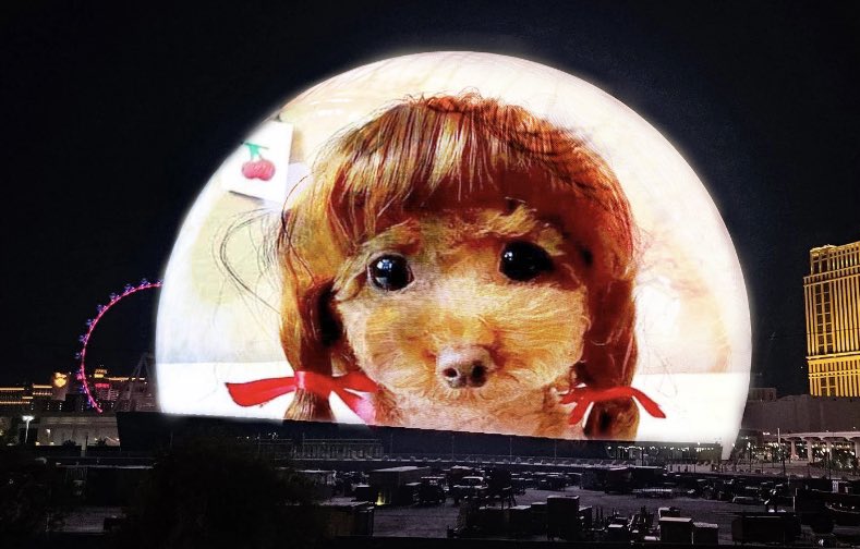 Just landed in Vegas this Sphere is insane