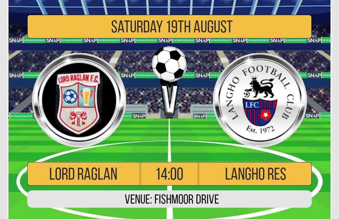 Game Day ⚽️🥅🏆

Our first home league fixture of the season commences today as we host <a href="/LanghoFC/">Langho FC</a> Res. 

Anyone wanting their football fix for the day, 2pm kick off @ Fishmoor Drive. 

Come on the Rag!!

#UTR