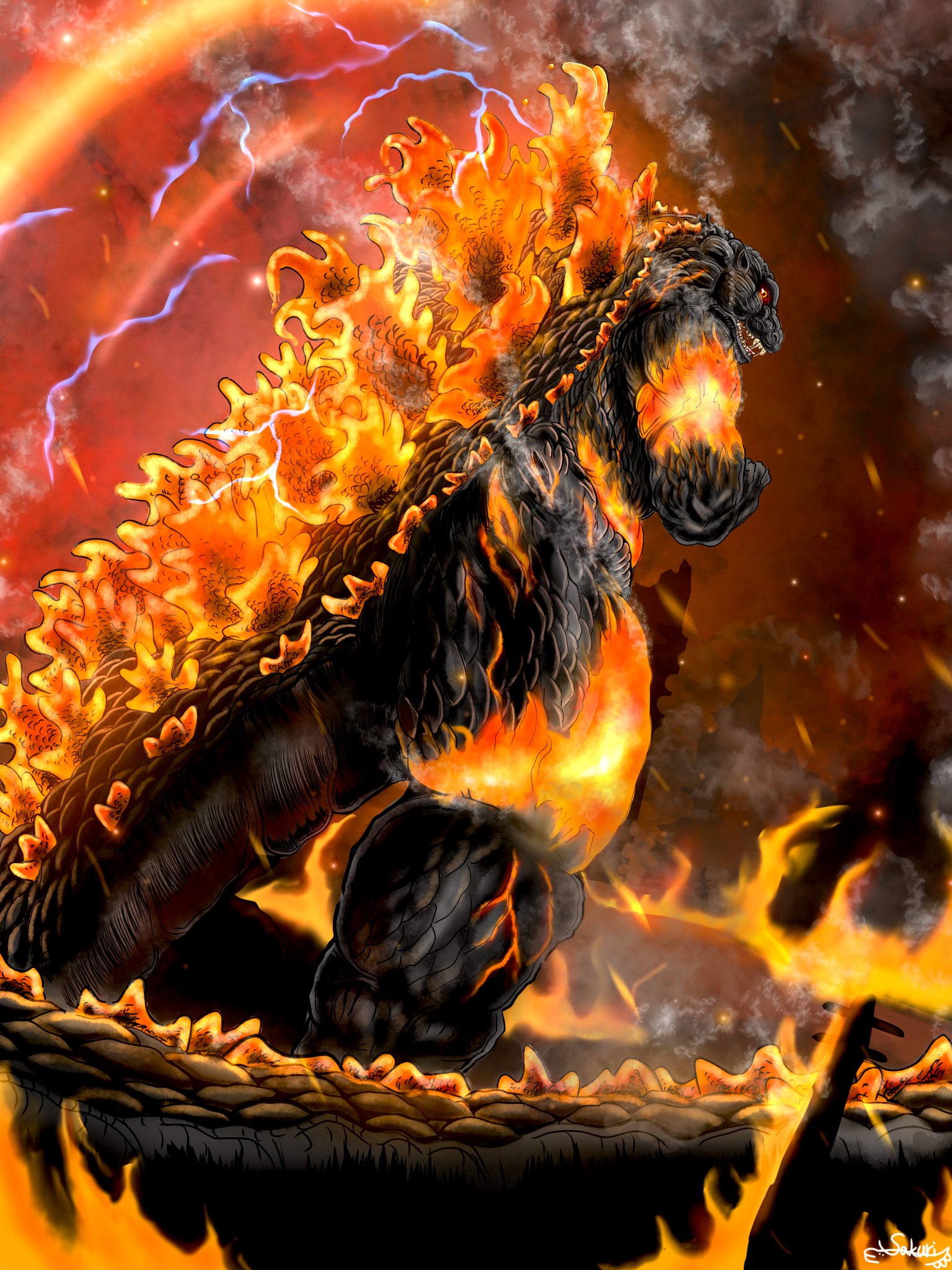 PLEX frog tree バーニングゴジラ ゴジラ（1995）海ノ焔