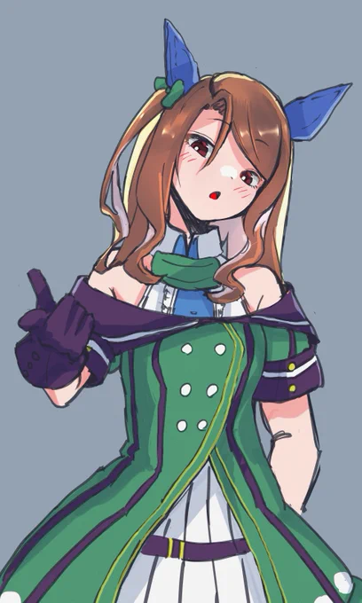 キングに見下ろされる風景#キングヘイロー #ウマ娘 