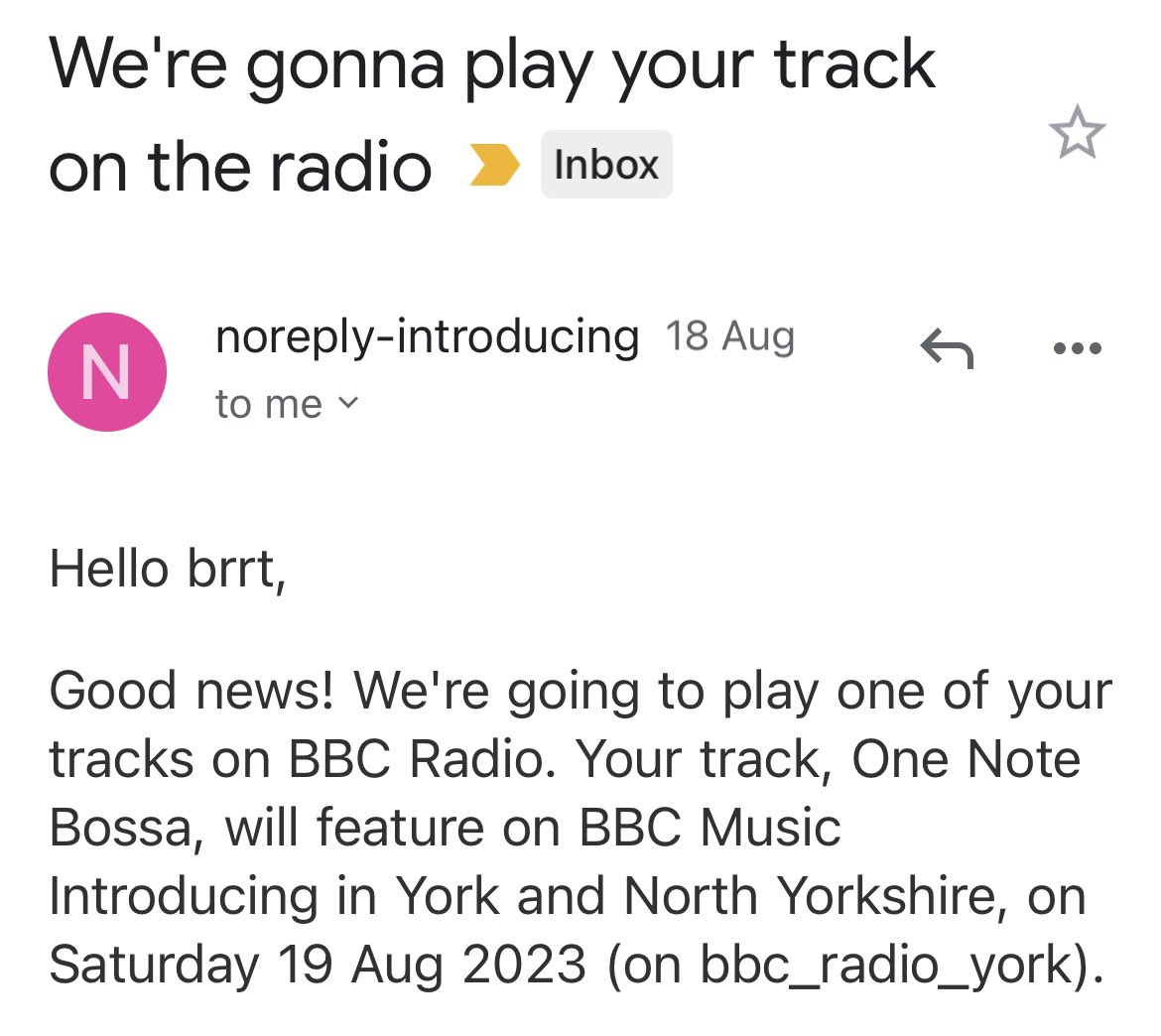 brrt (@brrtmusic) on Twitter photo I’m so pleased to be featuring on <a href="/BBCYork/">BBC York</a> again with this bossa nova inspired beat created with Erwin Do. Thanks to <a href="/bbcintroducing/">BBC Music Introducing</a> and <a href="/JerichoKeys/">Jericho Keys</a> I’m so pleased to be featuring on <a href="/BBCYork/">BBC York</a> again with this bossa nova inspired beat created with Erwin Do. Thanks to <a href="/bbcintroducing/">BBC Music Introducing</a> and <a href="/JerichoKeys/">Jericho Keys</a>