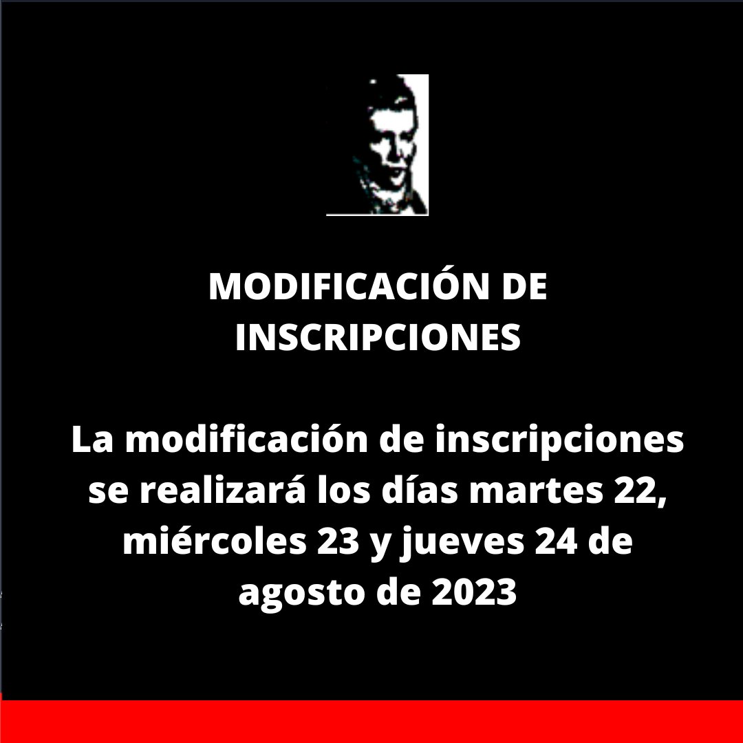 Información sobre la modificación de inscripciones #uah #somosuah