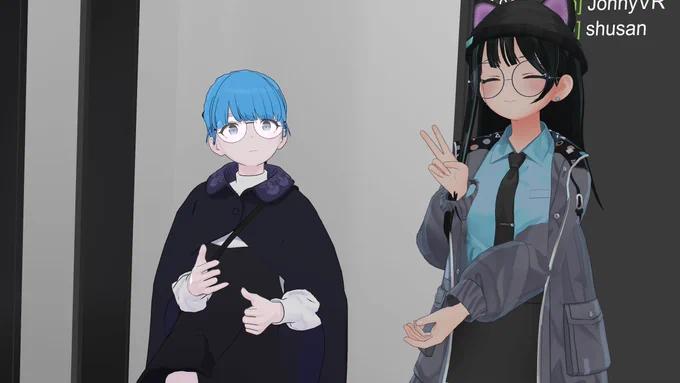 昨日のVR!インバイトもらってフレンドのところに遊びに!ねここ3さんとVRでお初!(7Daysは一緒にプレイしてた) 
