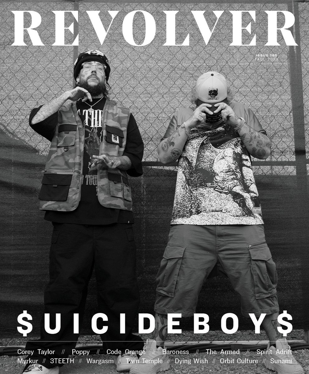 yungxirst's tweet photo. $UICIDEBOY$ X REVOLVERMAGAZINE 

ISSUE 165
FALL 2023 https://t.co/uQyz3jfvBC