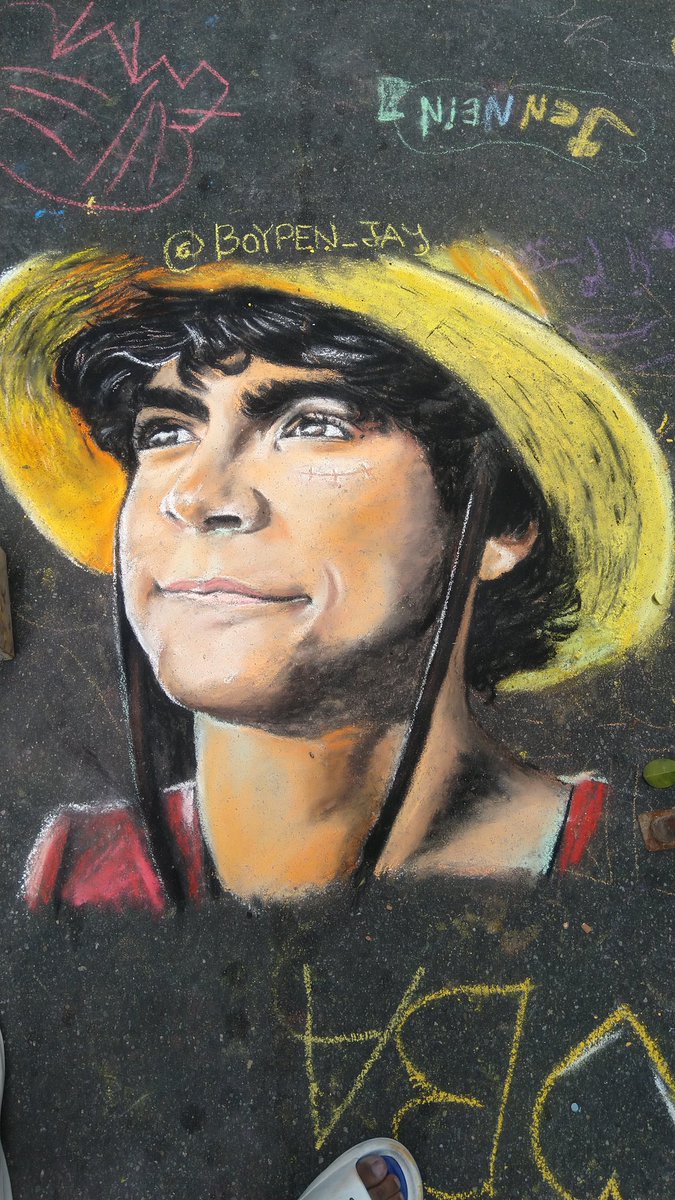 boypen_jay's tweet photo. SUNDAY CHALK ART (07-23-23)
ONE PIECE Live Action
MONKEY D. LUFFY

#sessionroad #baguio #chalkart #artist #anime  #trending  #onepiece #luffy #onepieceliveaction #iñakigodoy  @InakiGodoy @Eiichiro_Staff

https://t.co/f8rEaazqjo
https://t.co/v2KDaJw4uJ https://t.co/BFx1PKIjiz
