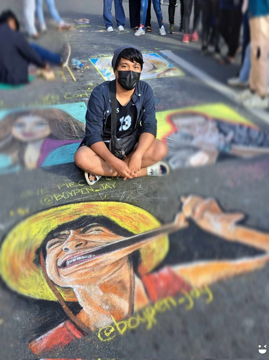 boypen_jay's tweet photo. SUNDAY CHALK ART (08-13-23)
ONE PIECE Live Action
MONKEY D. LUFFY

#sessionroad #baguio #chalkart #artist #anime  #trending  #onepiece #luffy #onepieceliveaction #iñakigodoy  @InakiGodoy @Eiichiro_Staff

https://t.co/f8rEaazqjo
https://t.co/v2KDaJw4uJ https://t.co/6CMDhBRd8e