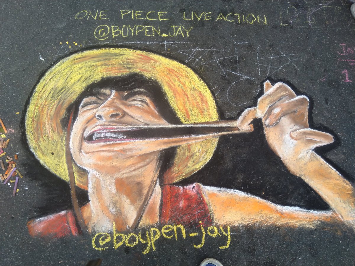 boypen_jay's tweet photo. SUNDAY CHALK ART (08-13-23)
ONE PIECE Live Action
MONKEY D. LUFFY

#sessionroad #baguio #chalkart #artist #anime  #trending  #onepiece #luffy #onepieceliveaction #iñakigodoy  @InakiGodoy @Eiichiro_Staff

https://t.co/f8rEaazqjo
https://t.co/v2KDaJw4uJ https://t.co/6CMDhBRd8e