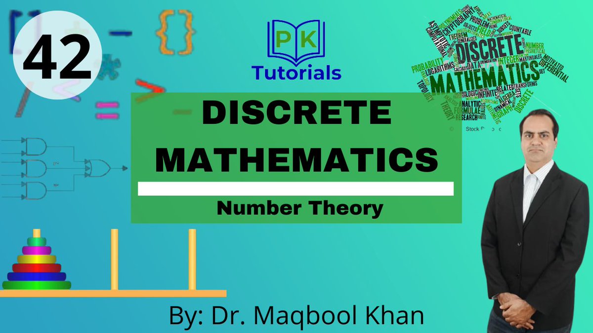 pktutorials786's tweet photo. Visit on my YouTube Channel and Watch this video

Channel Name : PK Tutorials
Channel Link : https://t.co/MHfPStyrQM

Lecture Title : 42 - Number Theory | Discrete Mathematics
Lecture Link : https://t.co/O1DUmjcToQ

#pktutorials
#DiscreteMathematics
#logicsdiscretemathematics https://t.co/f7wm5p2eY8