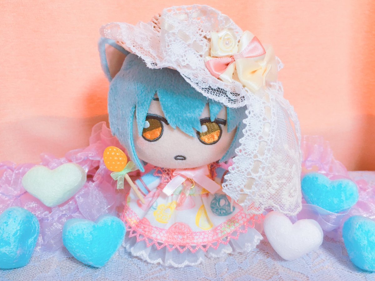 よいちま様（<a href="/yoichimakimaki/">よいちま</a> ）よりレースの帽子をお迎えしました！
可愛いが溢れている…🥰
うちのぬいちゃんのお嬢様度が爆上がりしました🫶✨️
大切にさせていただきます🙇‍♀️

 #ゆびまほ_お迎え報告会