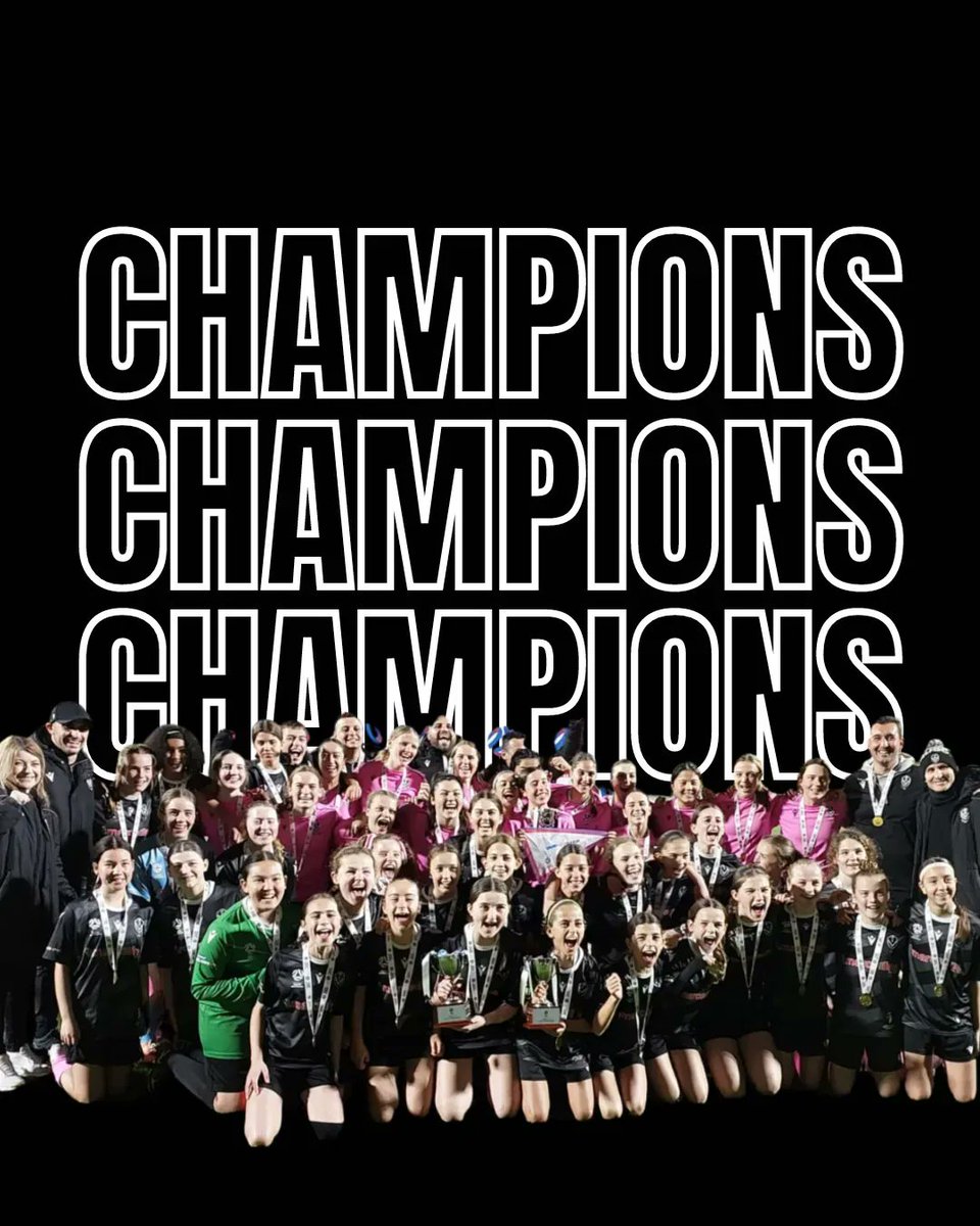 AdelaideUniSC's tweet photo. Junior Girls Cup Final Results ⚽️

Unbelievable scenes as our junior girls get the clean sweep 🧹 

✅ U17 Cup winners
✅ U15 Cup winners 
✅ U13 Cup winners 

A massive achievement by all three teams, well done 👏  Swipe left, it will be sure to make your day

@FootballSouthAu https://t.co/KnUaJdubyv