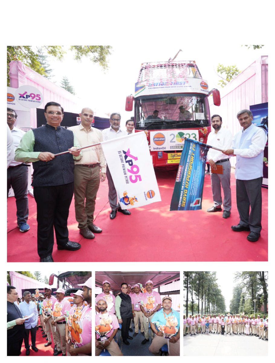 ioclpunjab's tweet image. ED&amp;amp;SH, @ioclpunjab @kumaarj flagged off the "hop on hop off" tour for #XP95 warriors (top sales performers) &amp;amp; their family. He appreciated warriors for efforts in sale of branded fuels &amp;amp; encouraged to ensure customer delight through excellent services
@IndianOilcl 
@DirMktg_iocl