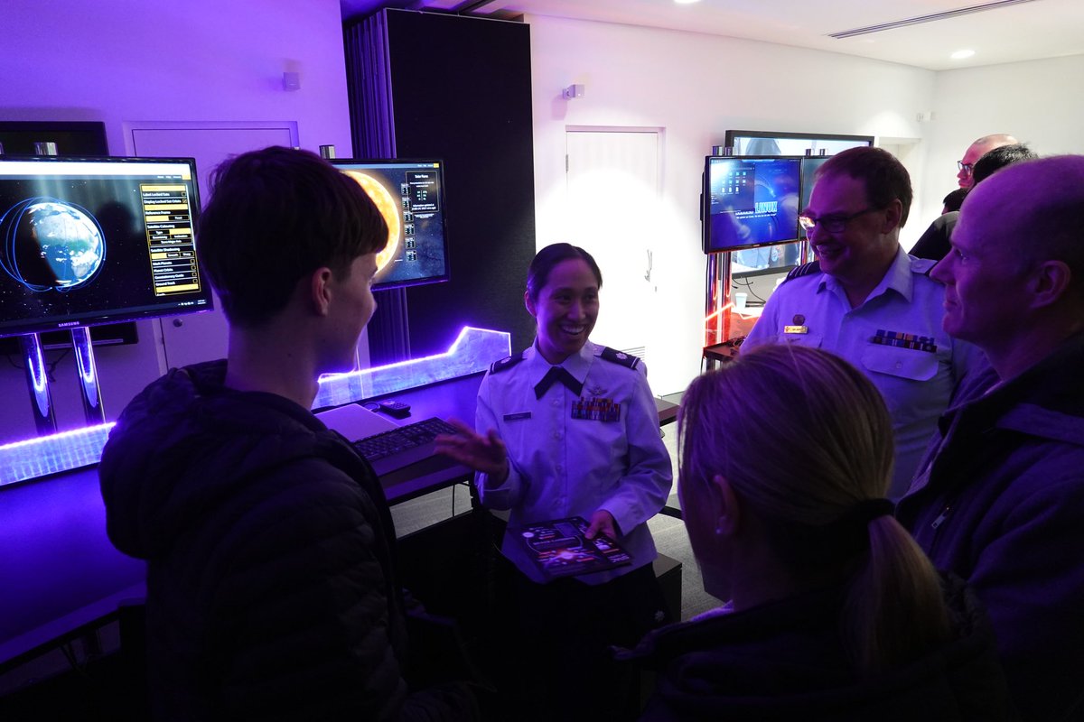 It's ADFA Open Day today here in Canberra, and we're excited to showcase the importance of the space domain to every ADF mission. 🛰️ 📡 #STEM #ADFAOpenDay #YourADF