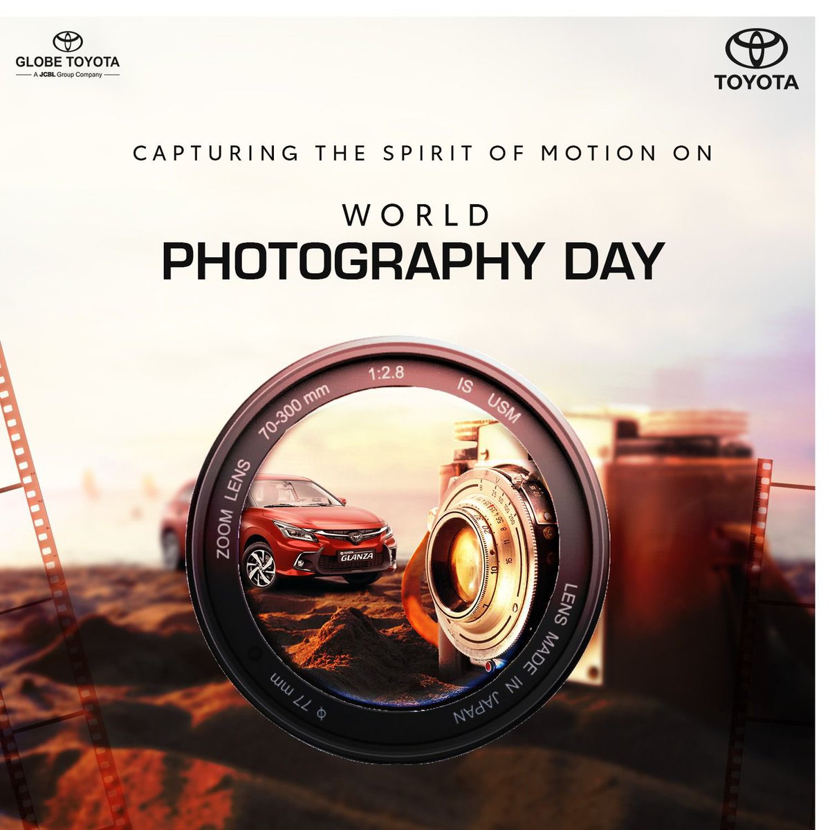 Globe_Toyota's tweet photo. Revving up the excitement on World Photography Day!
Capturing every sleek curve, every powerful stride, and every pulse-pounding moment of motion with Globe Toyota.
#WorldPhotographyDay #GlobeToyota #capturingmotion https://t.co/5ZGZvCIIiz