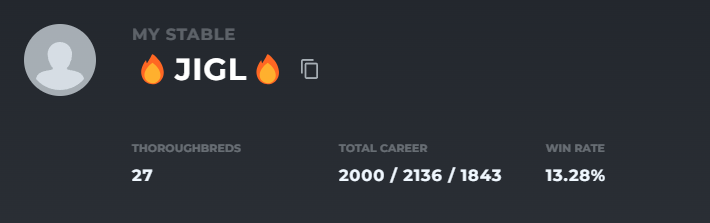 Finally hit #2000! <a href="/zed_run/">zed_run</a>