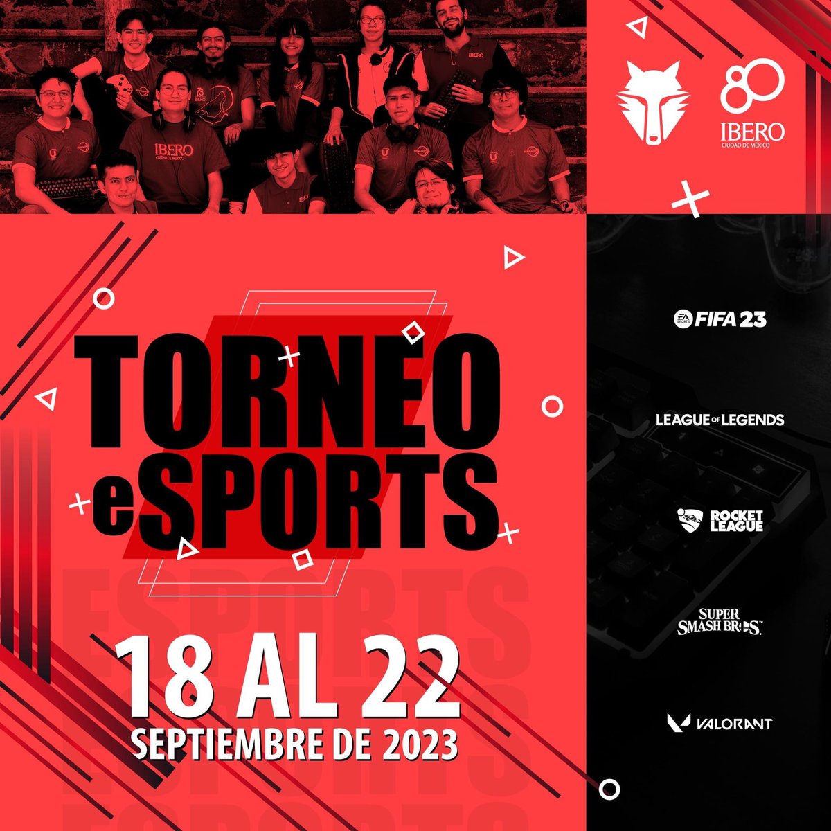 IberoWolves's tweet image. 🎮 La @IBERO_mx les invita a nuestro Torneo de Esports 2023 👾

docs.google.com/forms/d/e/1FAI…