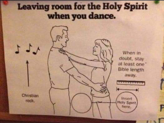 walecki's tweet photo. Are you leaving room for the holy spirit when dancing??? https://t.co/7WpsEV8RTi
