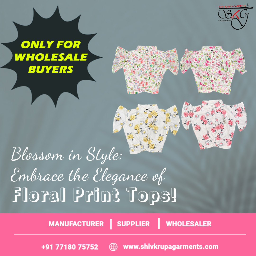 📷📷 Elevate your store's kids' wear collection with the trendiest girls' tops from Shivkrupa Garments! Call us at 077180 75752 . #trendygirlstops #girlsstyle #girlstopcollection #shivkrupagarments #wholesaletops #bulktops #wholesaleshopping #bulkshopping