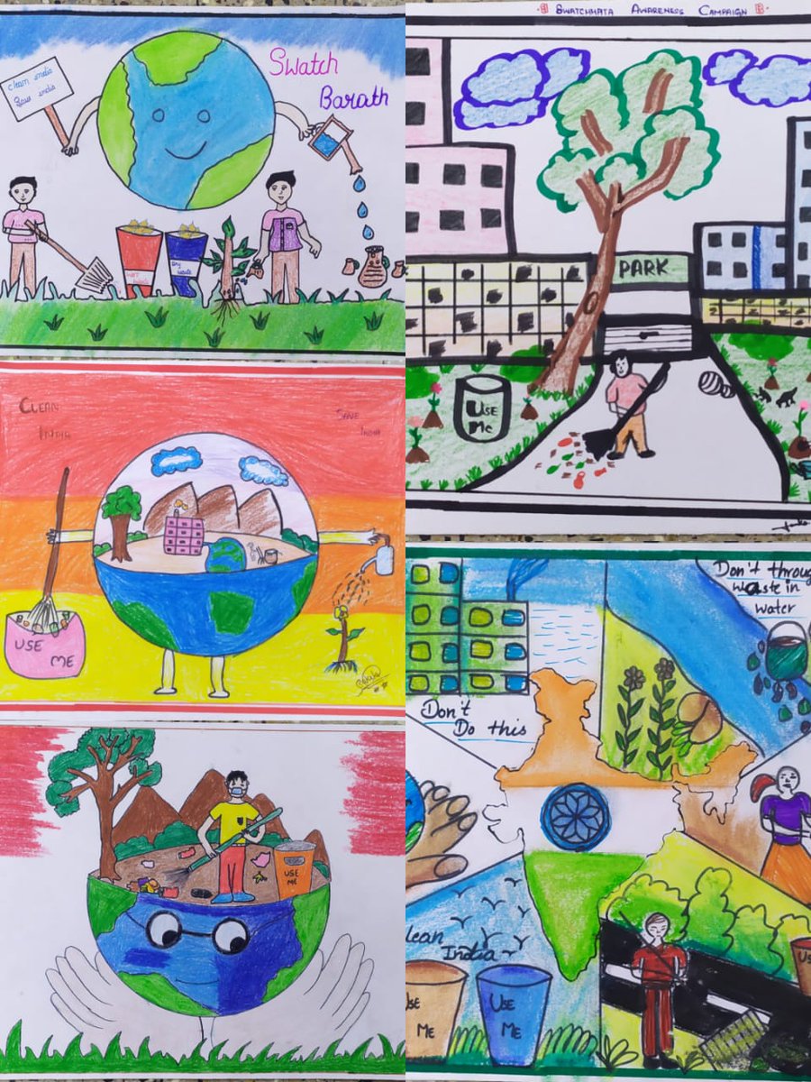 Activities under #SwacchBharatAbhiyan in collaboration with #PowerGridCorporation, Hiriyur, Karnataka #JnvChitradurgaDistrict #PaintingCompetition on 18.08.2023...
@swachhbharat
@pgcilindia
@CommissionerNVS 
@NVSHqNoida 
@NvsHyd 
@CvShanthy65987