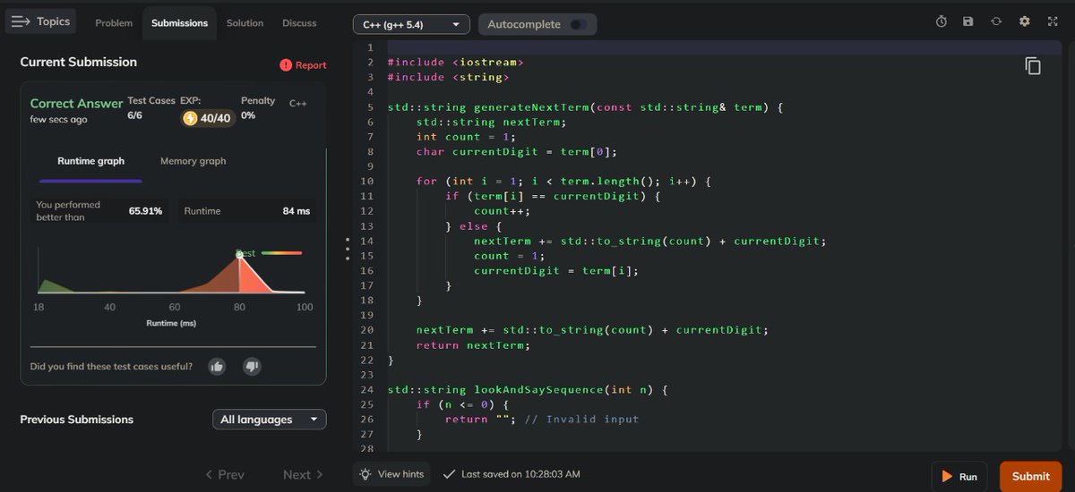 Sourav44281219's tweet image. successfully submitted day 7 problem #CodingNinjasStudio #CodingNinjasOff #NinjaSlayground #DrinkSlayCoffee
