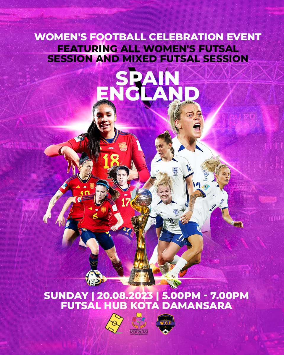 padangbolasepak's tweet photo. Good Afternoon!  

For tomorrow’s CELEBRATION, we are looking for more LADIES to join us at Futsalhub Kota Damansara.

The event is FREE OF CHARGE with lots of food to enjoy!

Sign up now https://t.co/42PjJCNn8e https://t.co/R9pOkIVrn0