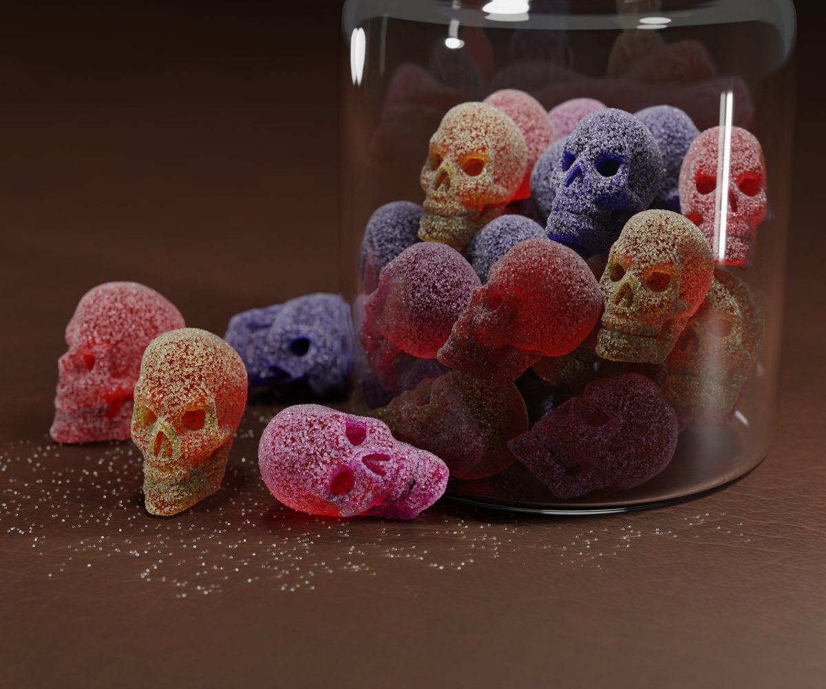 Some moments in life will be both happy. and suffering at the same time.
"Gummy Death" 1/1 edition on <a href="/foundation/">Foundation 🌐</a> 
🔗foundation.app/@Seemalotion/S…
#nft #nftcollector #nftcommunity #nftthailand #nftart