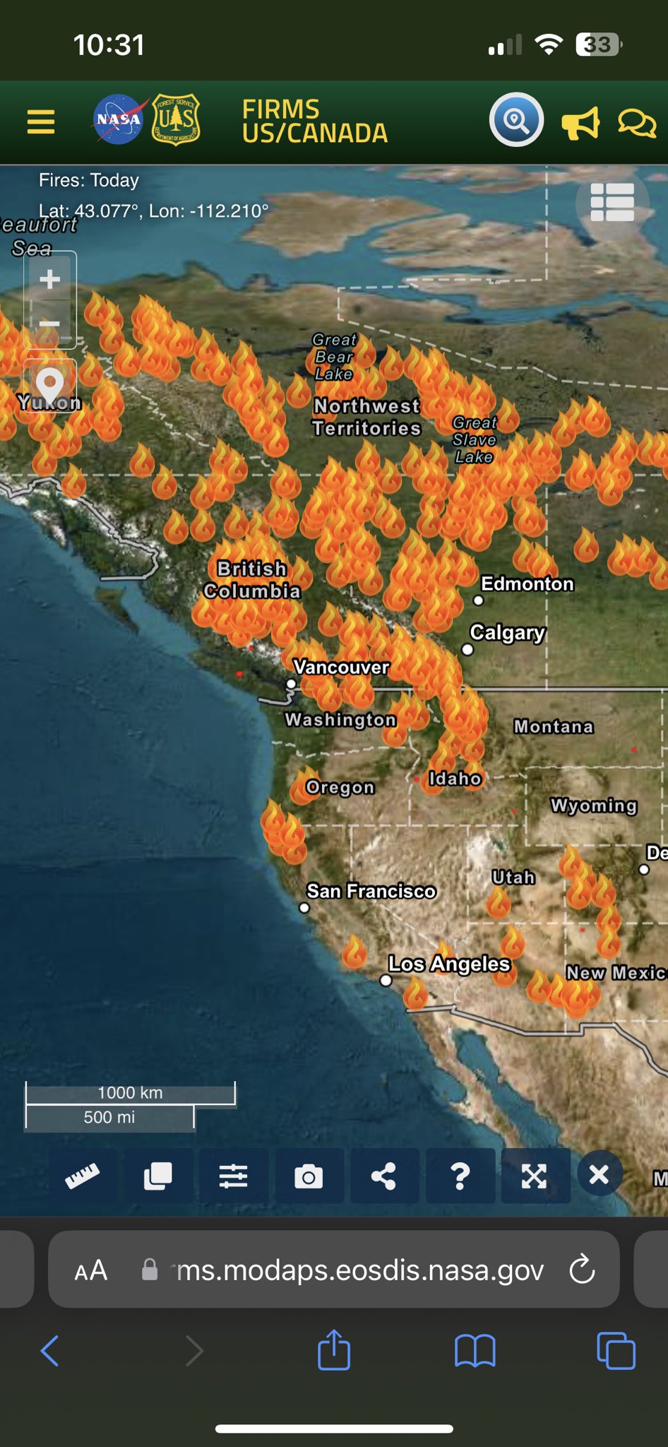 Real Time Wildfire Map Hazard Mapping System | OSPO