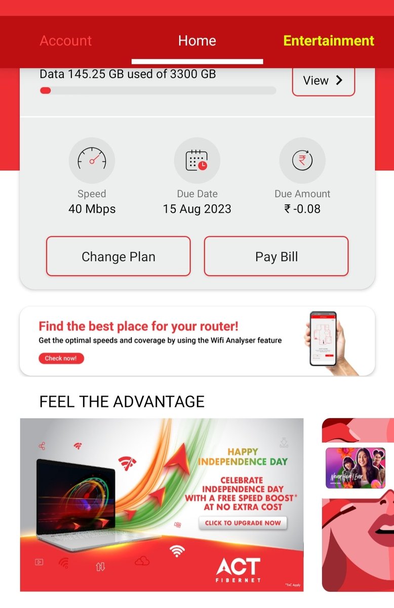 vinaytheonly1's tweet image. Fake offer from @ACTFibernet .. 
Please don't make people fools with such kind of promises
#internet #actfibernet