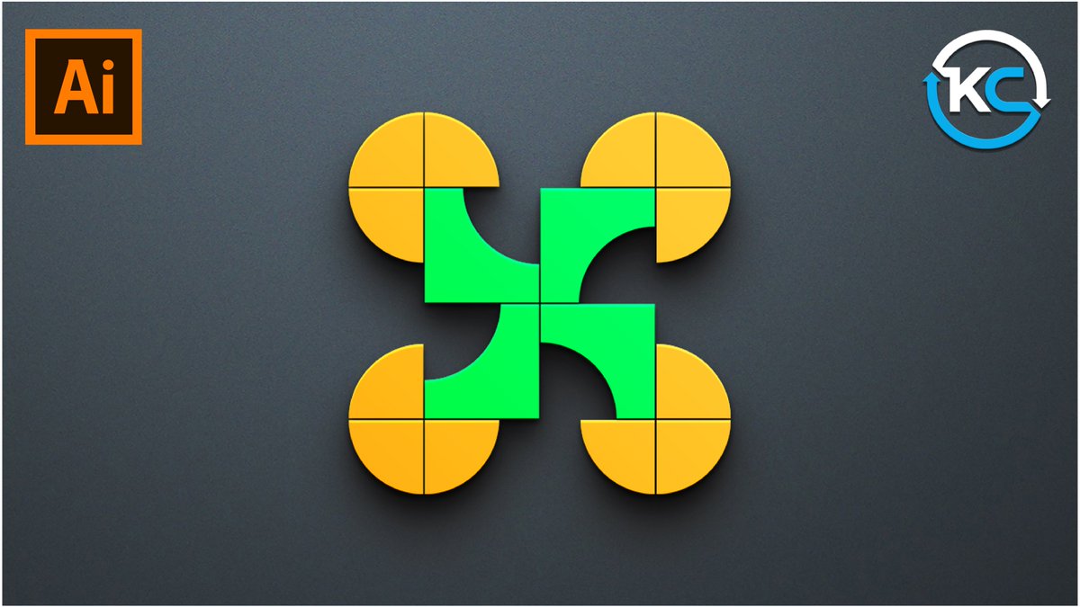 KavuCreative's tweet image. Dive into the world of abstract logo design with our Adobe Illustrator tutorial! Discover the magic of combining grids, circles, and the Shape Builder tool to craft captivating logos that resonate with creativity. Unleash your artistic potential today.#AdobeIllustratorTutorial