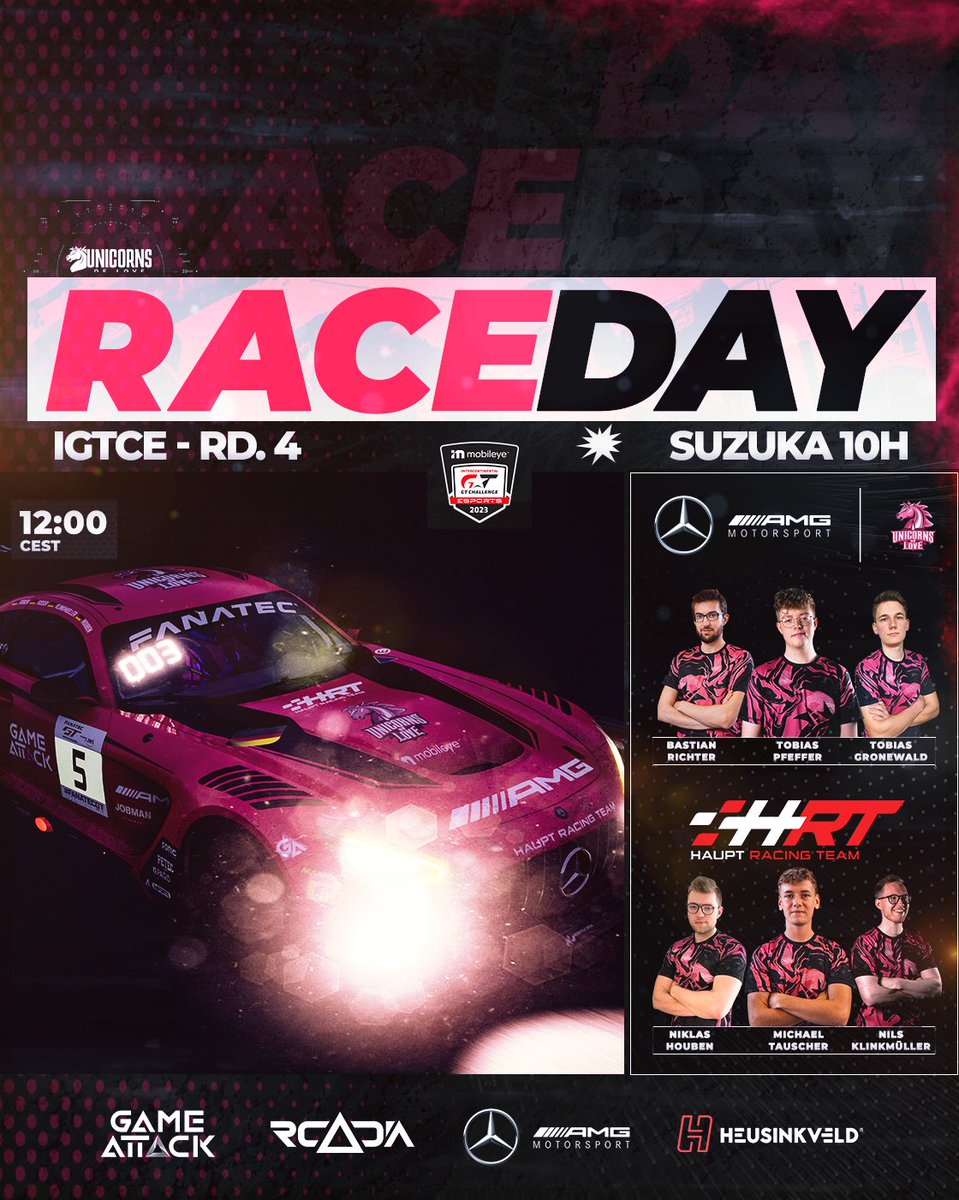Unicorns of Love | Sim Racing ๐ฆ (@uol_simracing) on Twitter photo #IGTCE ๐ฏ๐ต The penultimate round is taking place at Suzuka with ten hours of endurance racing.
๐บ youtube.com/@GTWorld
๐๏ธ twitch.tv/niklashouben
Good luck to our <a href="/amgmotorsport/">Mercedes-AMG Motorsport</a> E-Sports Teams #UOL and <a href="/hauptracingteam/">Haupt Racing Team</a>. ๐ฅ #AMGEsports #IGTCE ๐ฏ๐ต The penultimate round is taking place at Suzuka with ten hours of endurance racing.
๐บ youtube.com/@GTWorld
๐๏ธ twitch.tv/niklashouben
Good luck to our <a href="/amgmotorsport/">Mercedes-AMG Motorsport</a> E-Sports Teams #UOL and <a href="/hauptracingteam/">Haupt Racing Team</a>. ๐ฅ #AMGEsports