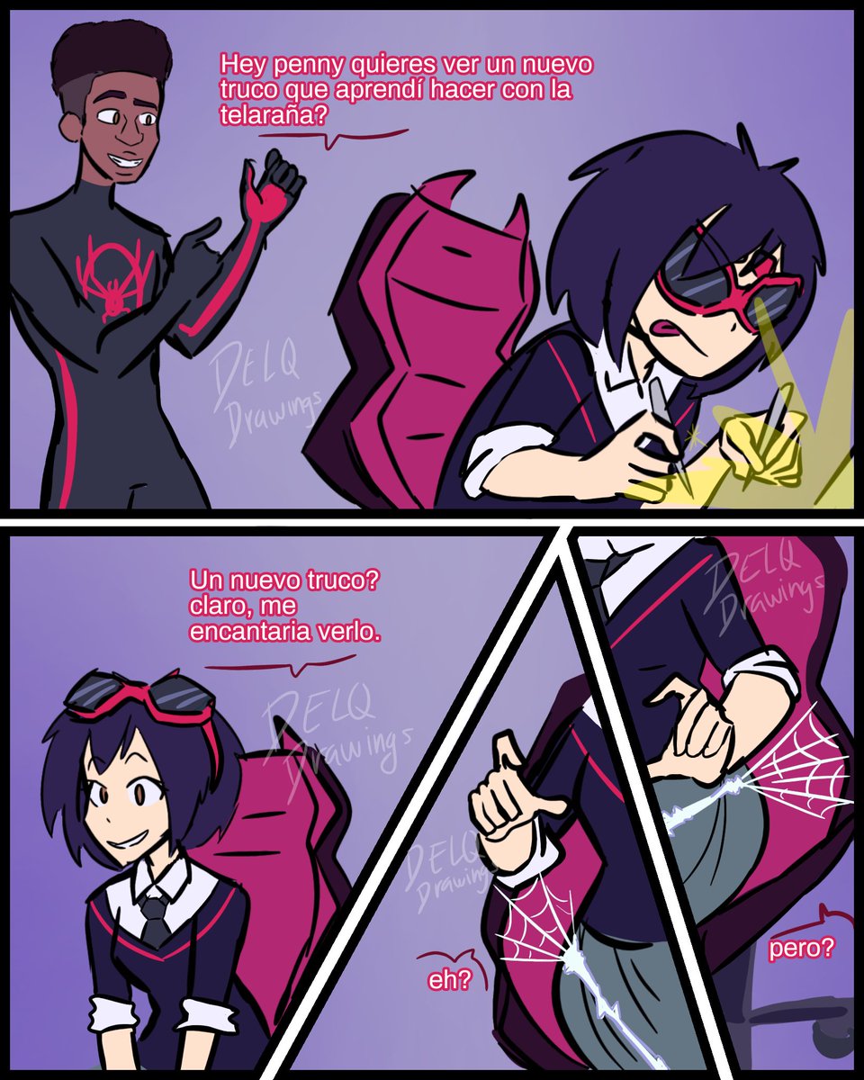 DELQ_Drawings's tweet image. Influencia de peter.
.
#MilesMorales #pennyparker #PeniParker #milesxpeni #milesxpenny #GwenStacy #spidergwen #MiguelOHara #HobieBrown #Spiderpunk #SpiderManAcrossTheSpiderVerse #acrossthespiderverse #acrossthespiderversefanart #SpiderVerse #Spiderman2099