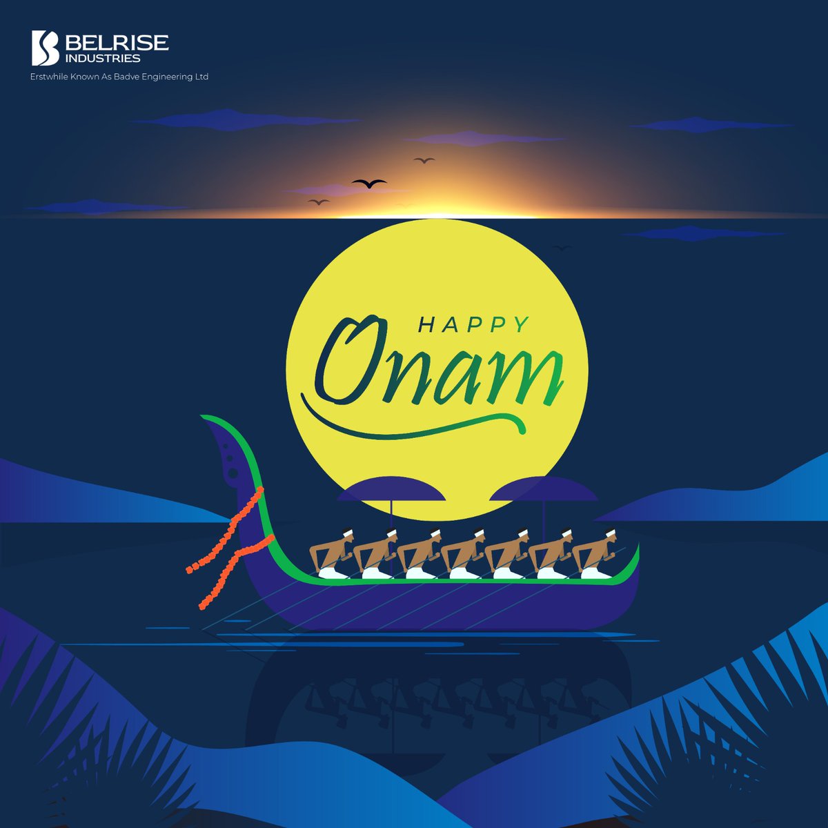 🌾 Embracing the Harvest Season with Joy! 🌼  
As the monsoon bids adieu, Onam heralds the arrival of a vibrant harvest season.
Wishing you all a blessed and cheerful Onam!🌟  #BelriseIndustries #Onam #HarvestCelebration #UnityInDiversity #ProsperityAhead