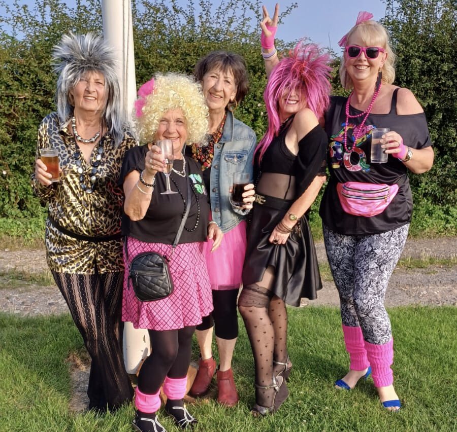 Well done to the Kirby Girls for going 💯 % 80’s on the closing evening of the 40th Golf Week. 🎤📸😎☀️🏌️‍♂️⛳️🏌️‍♀️🍽🥂🍺❤️🥳