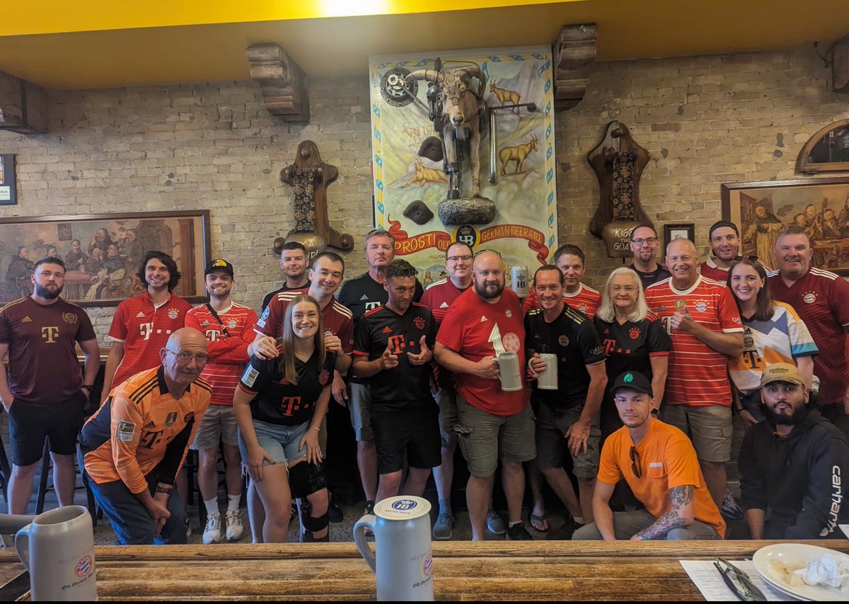 <a href="/GermanBeerHall/">Old German Beer Hall</a> <a href="/FCBayernUS/">🇺🇸 FC Bayern US 🇨🇦</a> <a href="/FCBayern/">FC Bayern München</a> - GREAT turnout for a Friday afternoon to kick off the BL season with a 4-0 WIN! Aug Gehts !