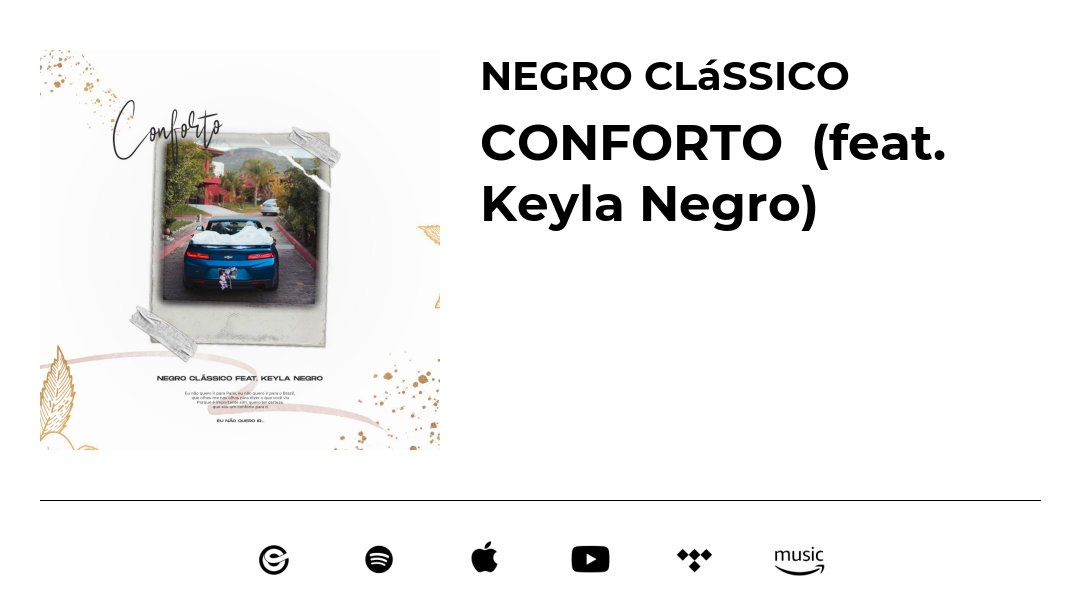 mainstream_mstm's tweet image. A MSTM APRESENTA:

Novo single de Negro Clássico, com participação de Keyla Negro

CONFORTO

Já disponível em todas plataformas digitais!

🔗:  onerpm.link/684858022742

#mstm2k23 #mainstreaméoteam #hiphop #hiphopmusic #hiphopculture #rap #rapluso #raplusofono #lubango