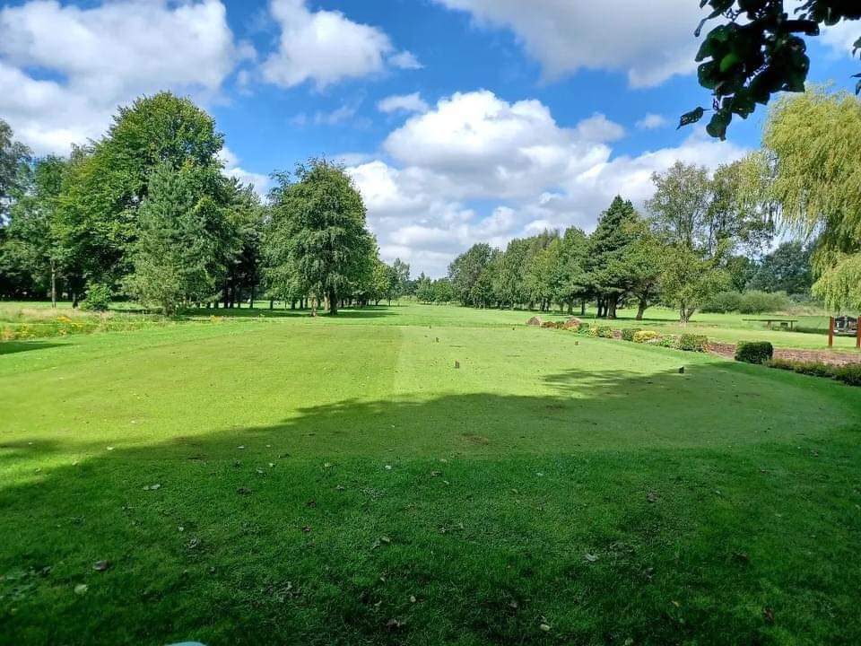A busy week this week.  All greens 8mm tined. We are trialing new method of raking bunkers at 3rd green.  The idea is to allow the ball to run down in to the 'play zone' of the bunker hopefully eliminating stuck balls on the face. If successful, bunkers will be raked like this.