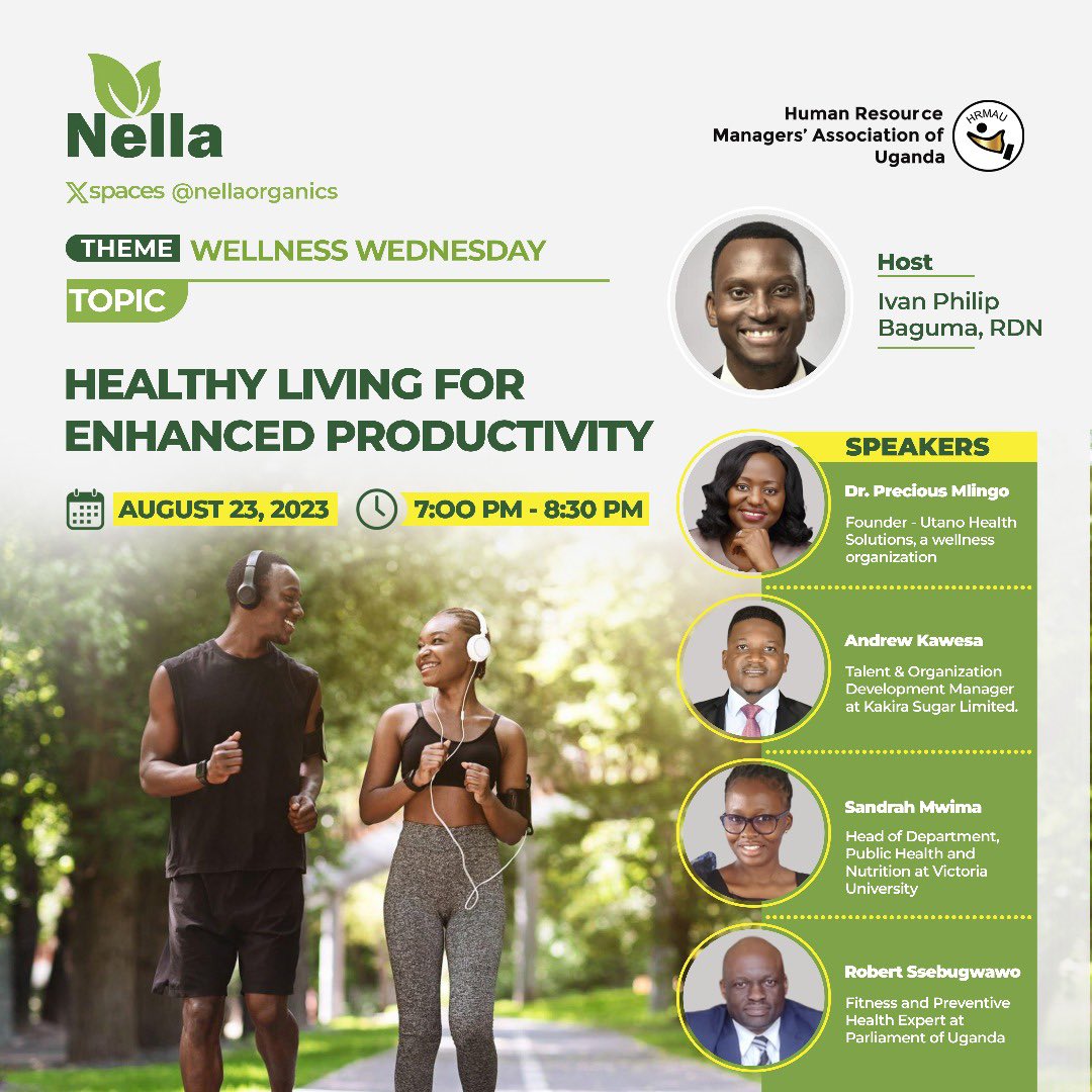 🎙️ *Tune into WellnessWednesday* 🚀 Join us in the virtual realm for an invigorating X Space: 'Healthy living for enhanced productivity.' 🌱📊 📅 Save the Date: August 23, 2023 ⏰ Time: 7:00 PM - 8:30 PM 🔗 Hashtag: #WellnessforProductivity Link: x.com/i/spaces/1ynKO…