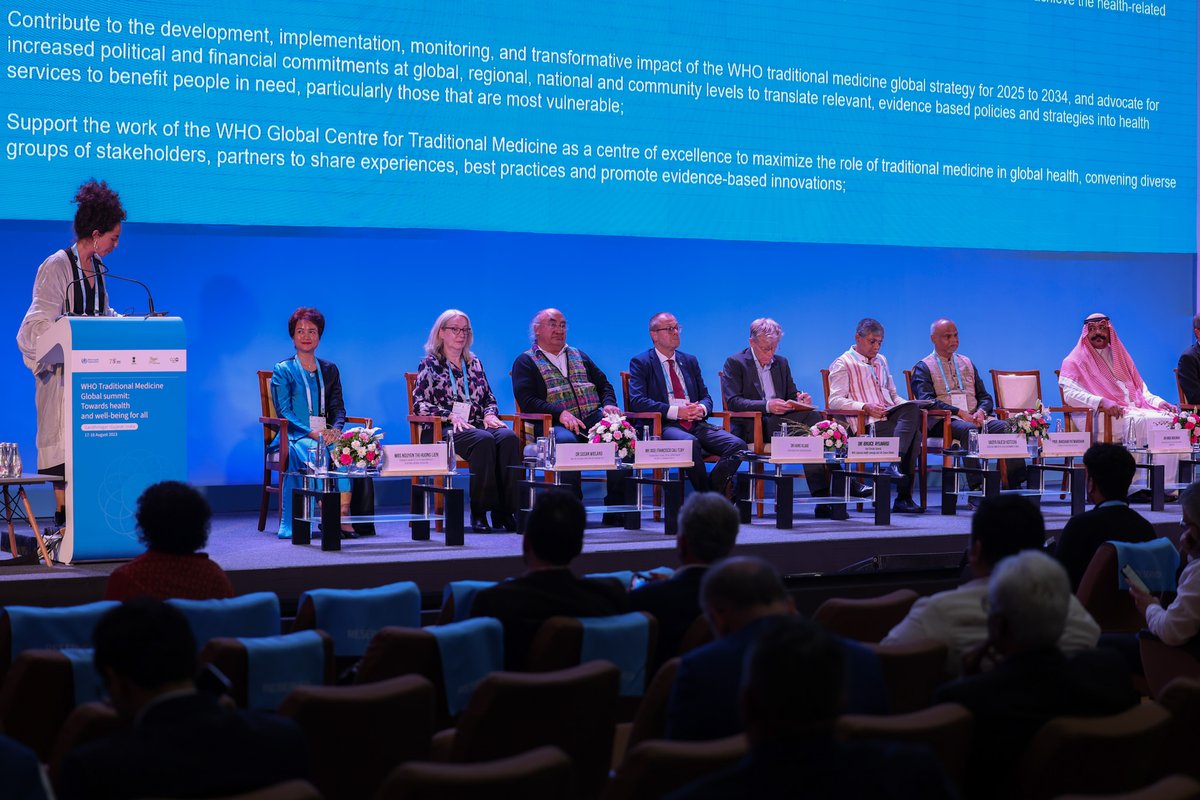 The first-ever WHO #TraditionalMedicine Global Summit 2023 closes with a strong commitment from the diverse groups of partners and stakeholders to harness the potential of evidence-based traditional, complementary and integrative medicine to improve progress towards universal