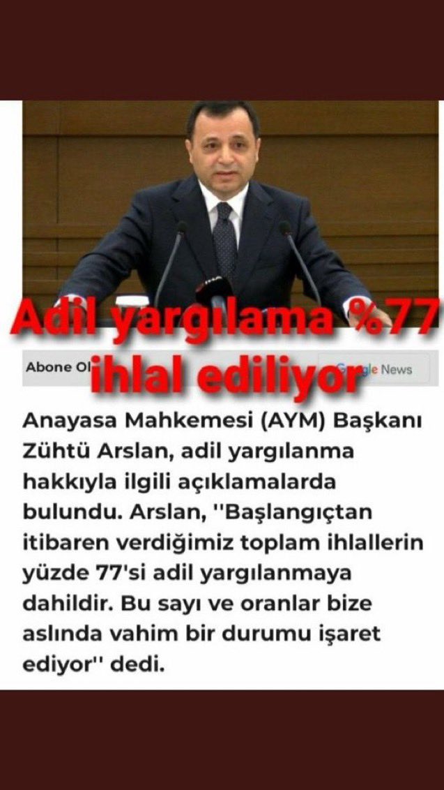 AF İSTİYORUZ
<a href="/RTErdogan/">Recep Tayyip Erdoğan</a> <a href="/Akparti/">AK Parti</a>
<a href="/yilmaztunc/">Yılmaz TUNÇ</a>
@InsanHaklariDB
<a href="/dbdevletbahceli/">Devlet Bahçeli</a>
<a href="/YildizFeti/">Feti Yıldız</a>
<a href="/MHP_Bilgi/">MHP</a>
<a href="/AYMBASKANLIGI/">Anayasa Mahkemesi</a>
<a href="/adalet_bakanlik/">T.C. Adalet Bakanlığı</a>
<a href="/alimahir/">Ali Mahir Başarır</a>
<a href="/gurseltekin34/">Gürsel Tekin</a>
<a href="/herkesicinCHP/">CHP 🇹🇷</a>
