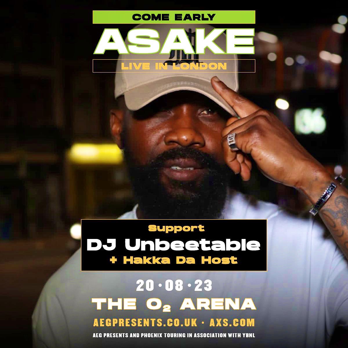 Live on Stage tomorrow #Asakelondonconcert #asake #djunbeetable #AsakeDjunbeetable #djunbeetable02Arena